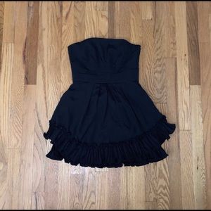 BCBG strapless black mini dress